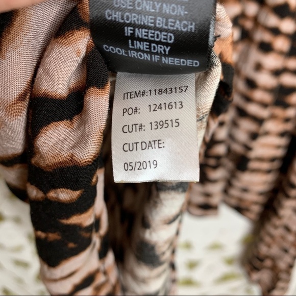 Torrid Brown Tie Dye Uneven Hem Midi Skirt - Picture 7 of 7